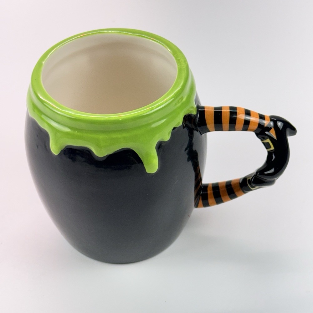 Halloween Potters Studio Witch Legs Coffee Mug Decor Tea Cup - Picture 3 of 11